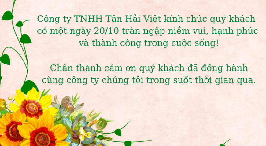 chúc mừng quý khách hàng nhân ngày 20/10